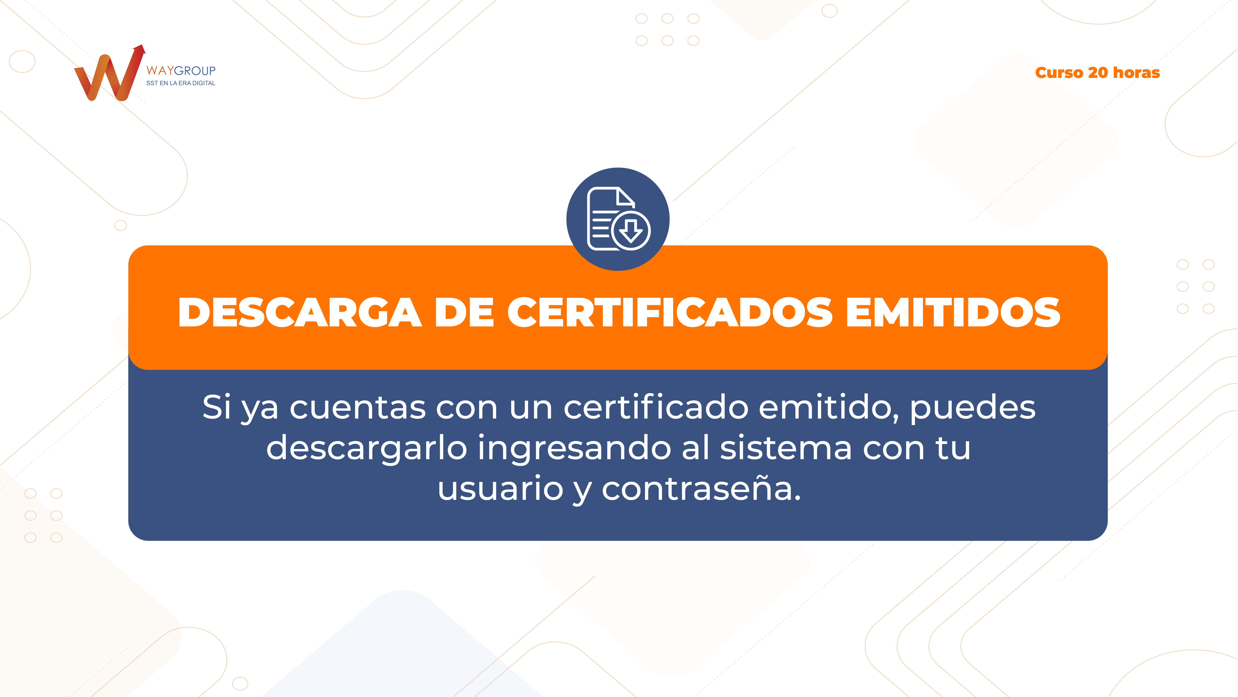 Descargar Certificados Curso 20 horas versión anterior